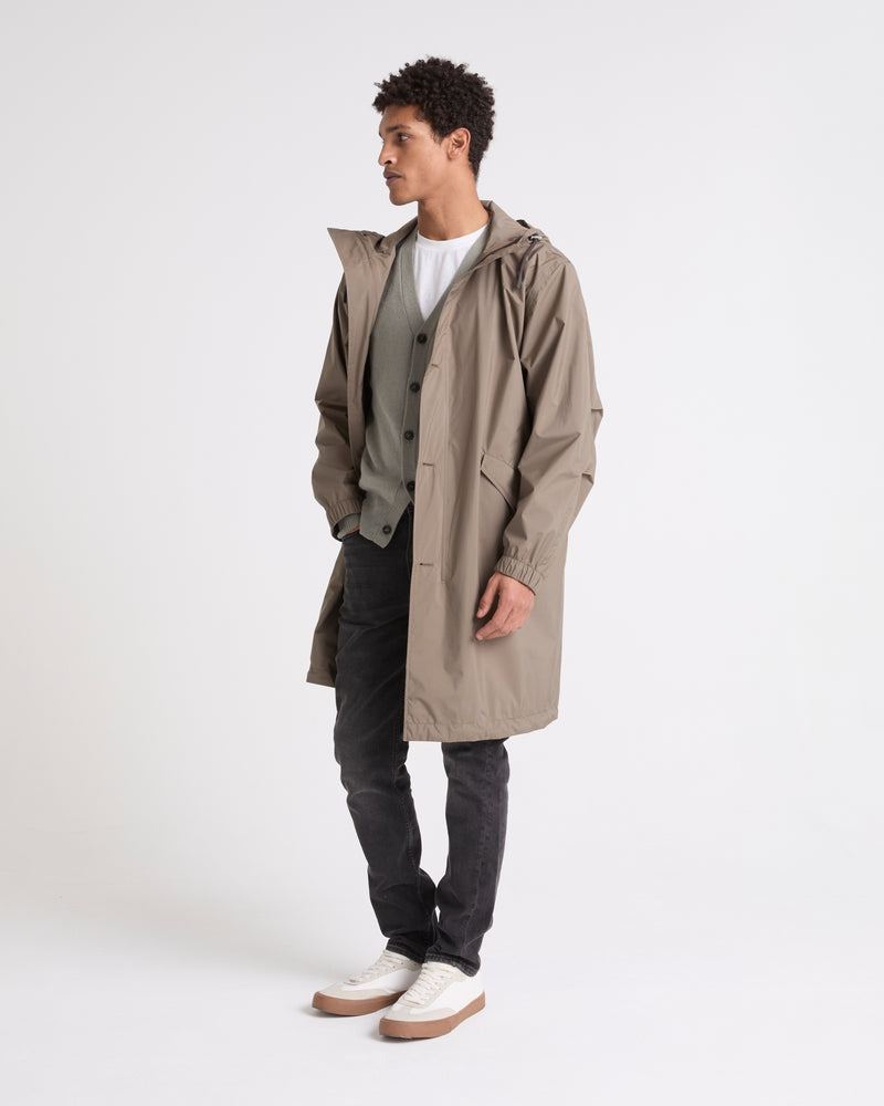 Waterproof fabric parka