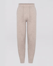 Double-sided cashmere trousers