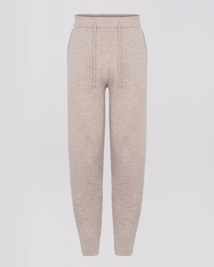 Double-sided cashmere trousers