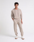Double-sided cashmere trousers