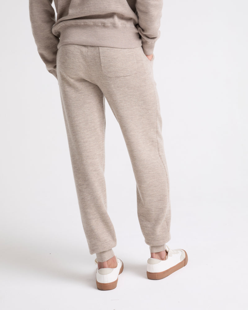 Double-sided cashmere trousers