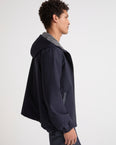 Waterproof wool-blend hoodie