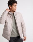 Loro Piana wool-silk fabric down jacket