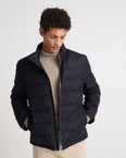 Loro Piana wool-silk fabric down jacket