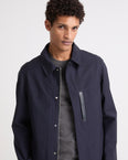 Waterproof wool-blend jacket