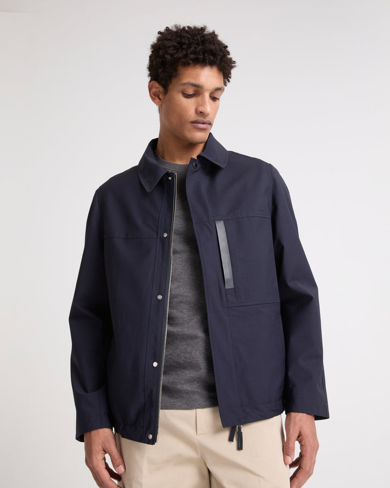 Waterproof wool-blend jacket