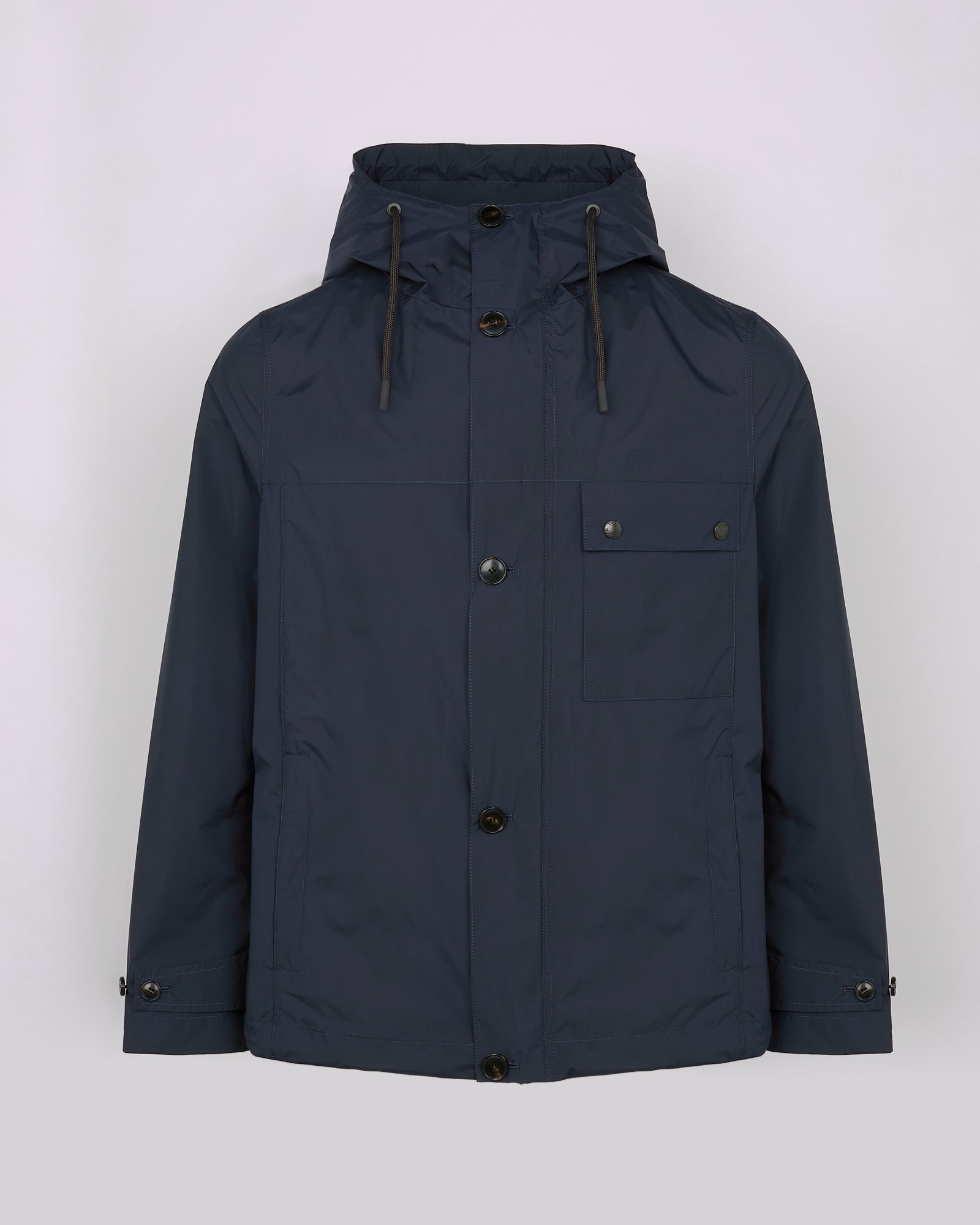 Waterproof fabric jacket - navy - Private sale – Yves Salomon US