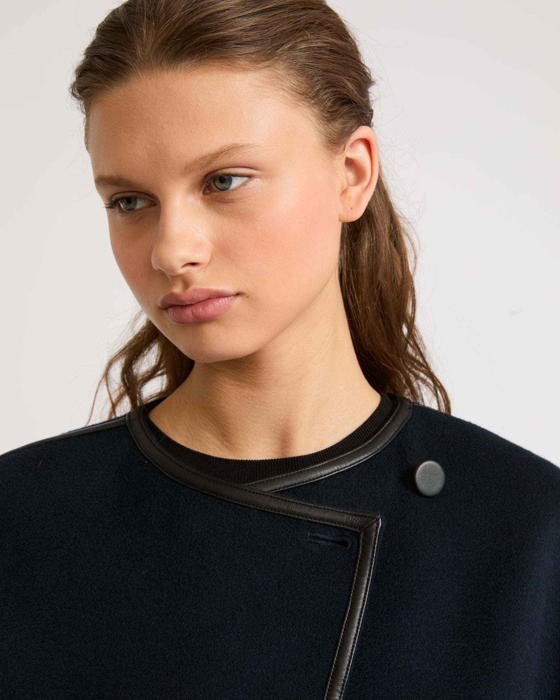 Private sale - Yves Salomon -Short double-sided wool-blend cape