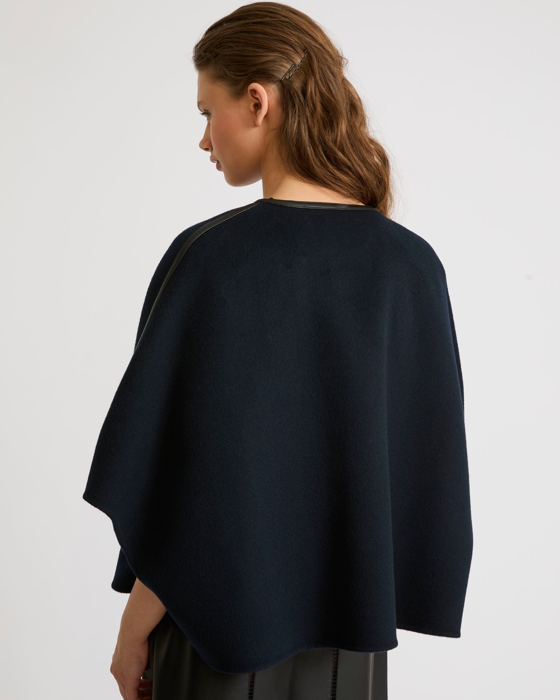 Private sale - Yves Salomon -Short double-sided wool-blend cape