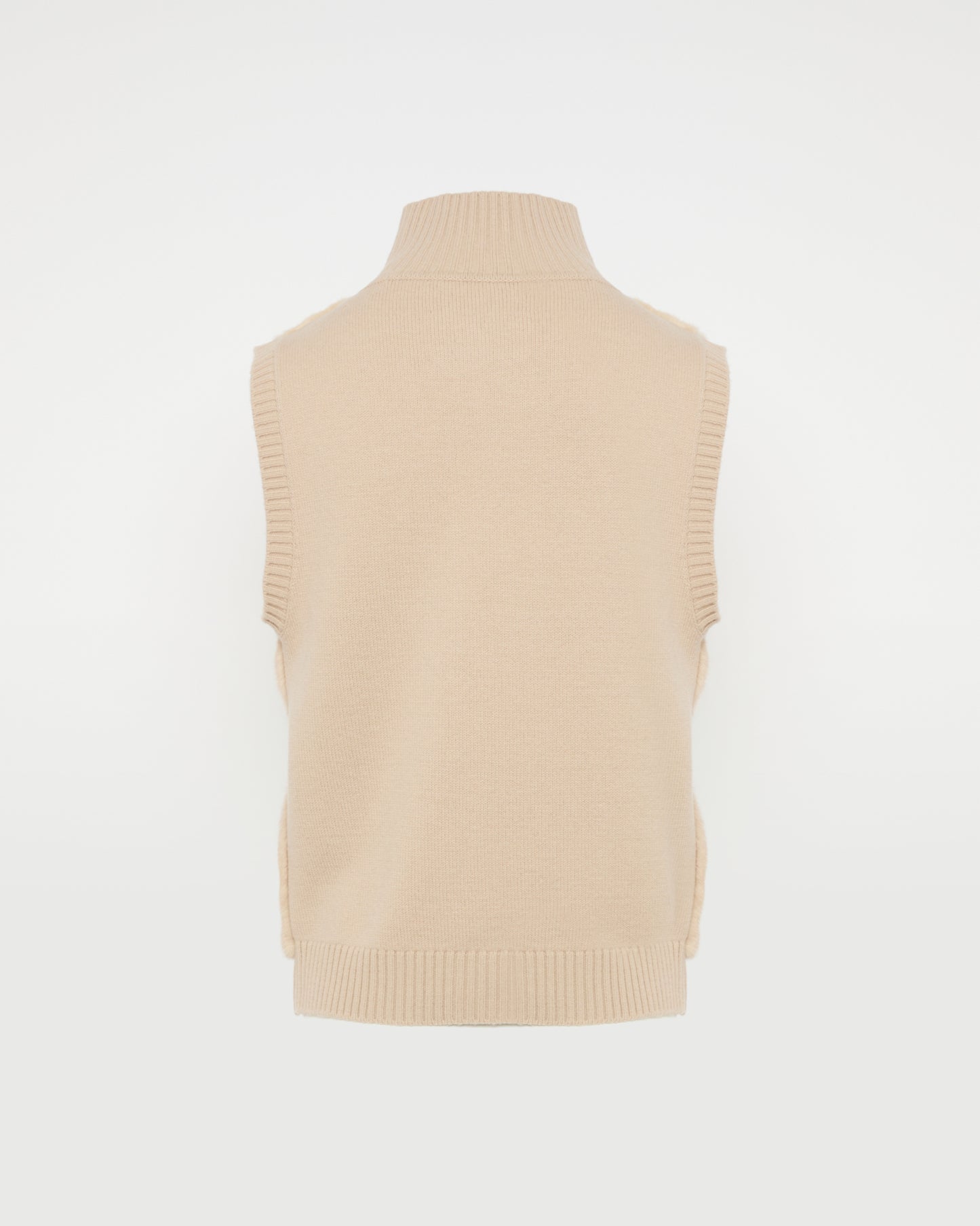 Merino knit and mink fur gilet -Yves Salomon