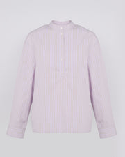 Striped cotton poplin blouse