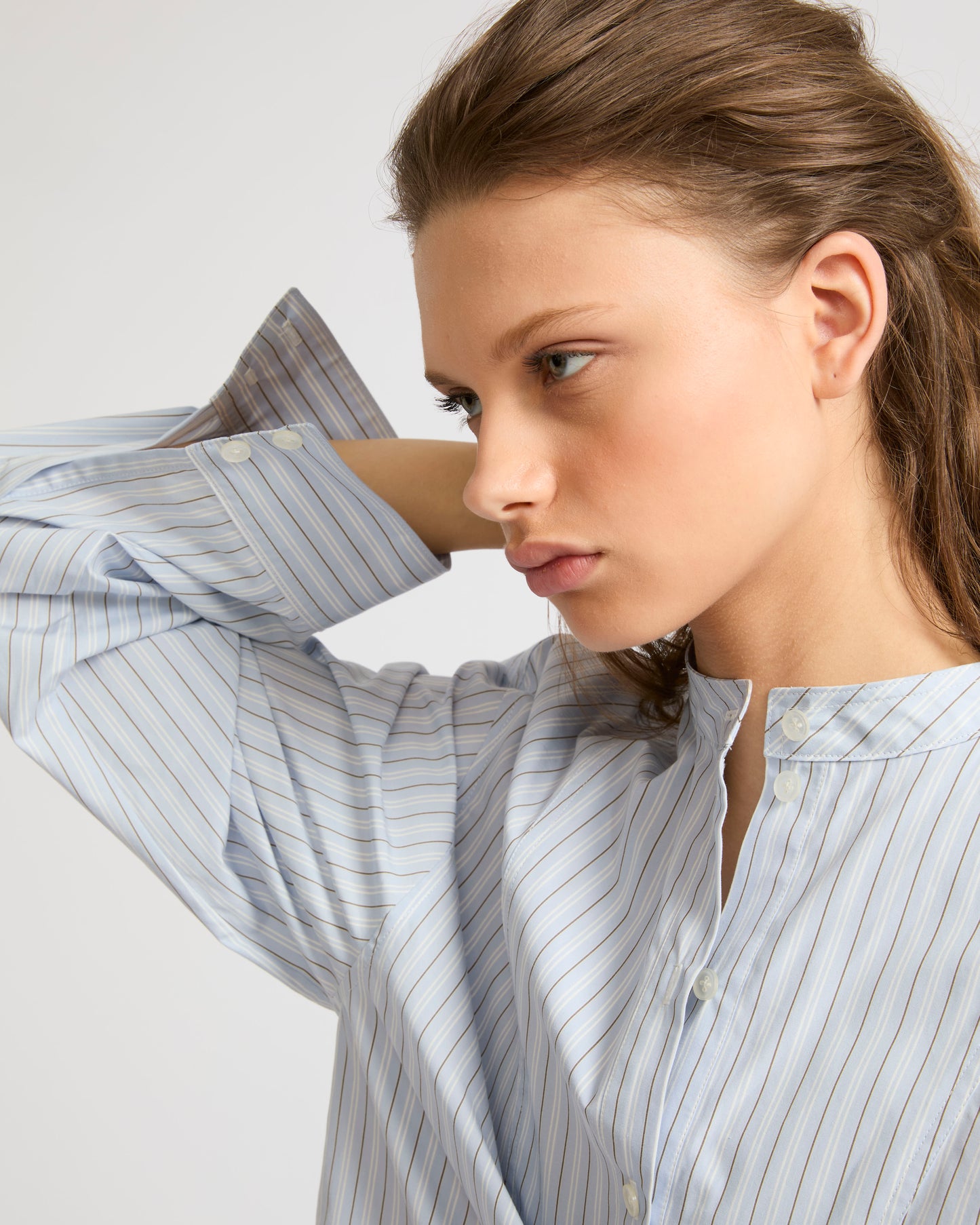 Private sale - Striped cotton poplin blouse -Yves Salomon