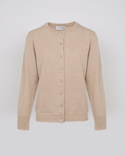 Wool-cashmere knit cardigan