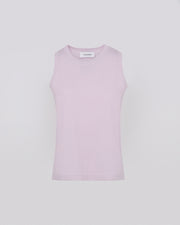 Wool-cashmere knit tank top