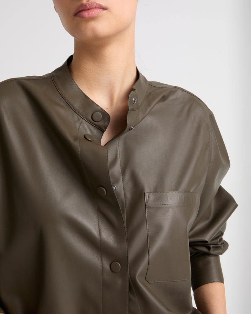 Supple lambskin shirt