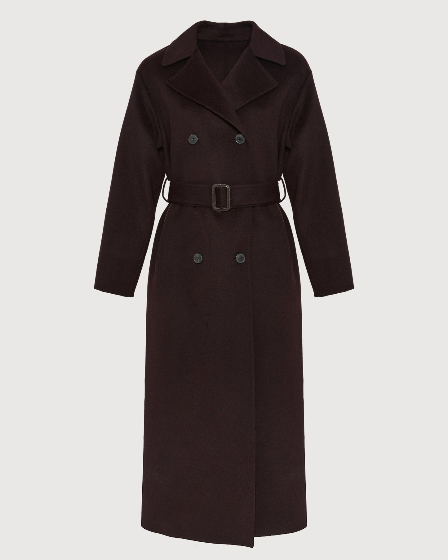 Double-sided wool-blend trench coat - Yves Salomon