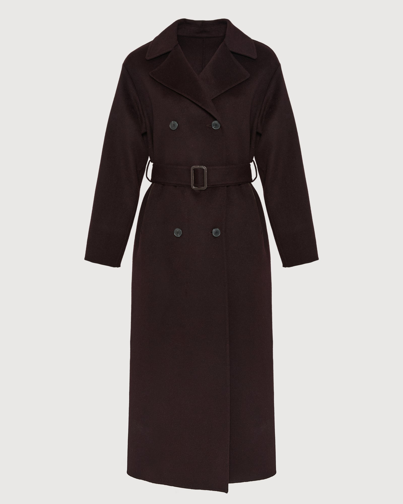 Double-sided wool-blend trench coat - Yves Salomon