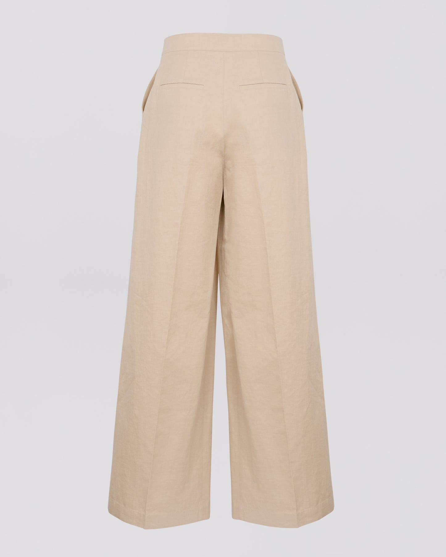 Private sale - Pleated trousers in cotton- Linen fabric -Yves Salomon