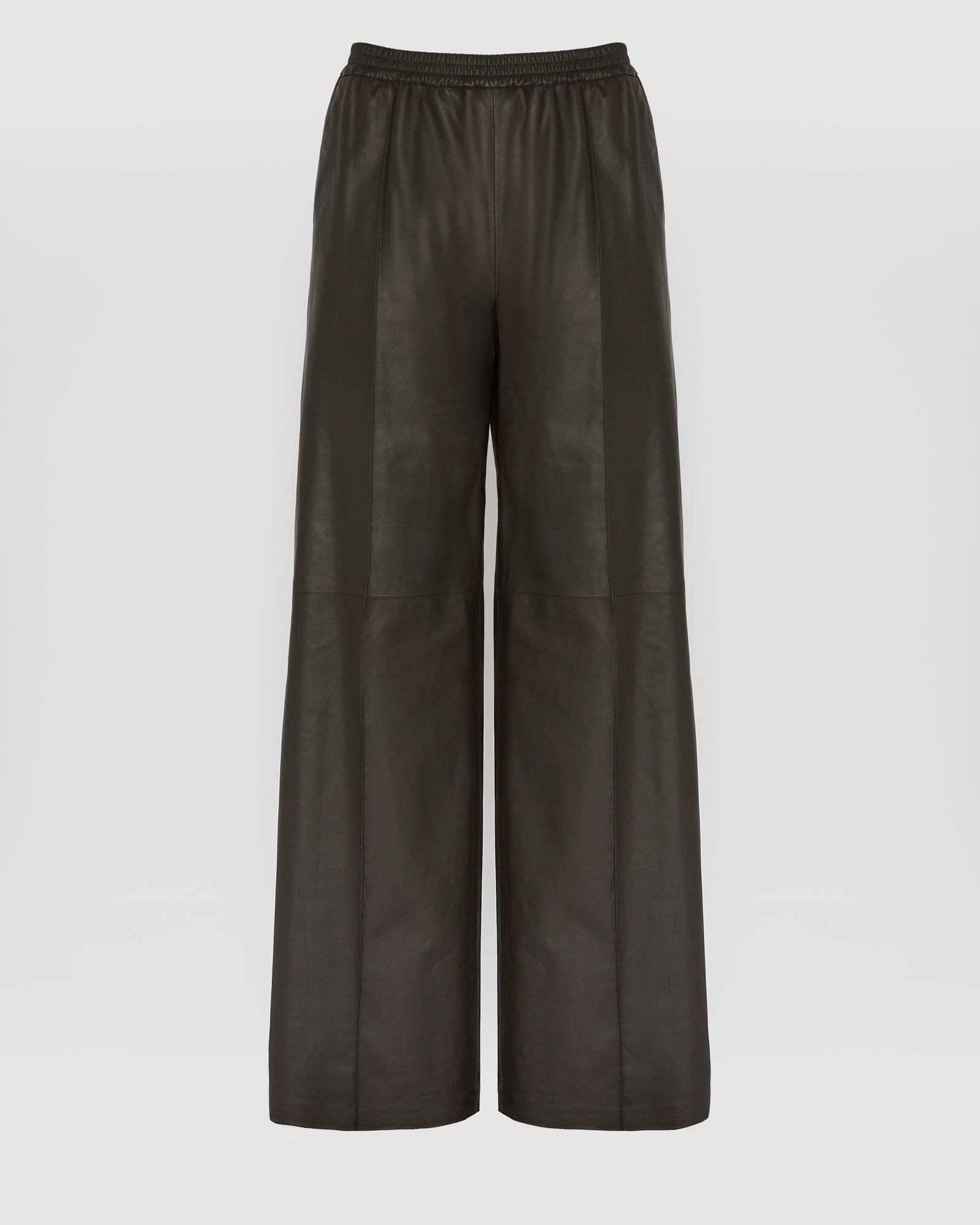Fine lamb leather loose trousers - Yves Salomon