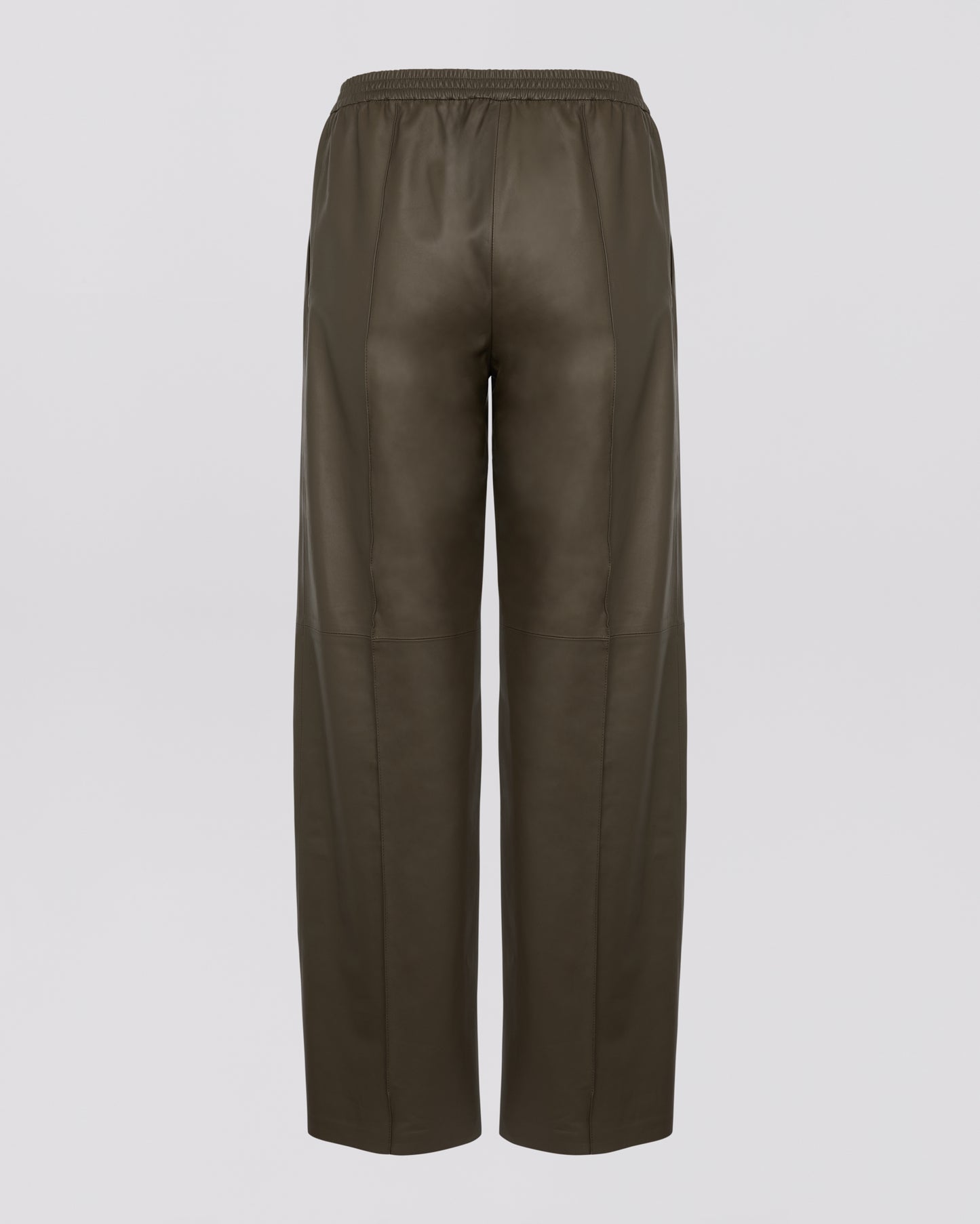 Fine lamb leather loose trousers