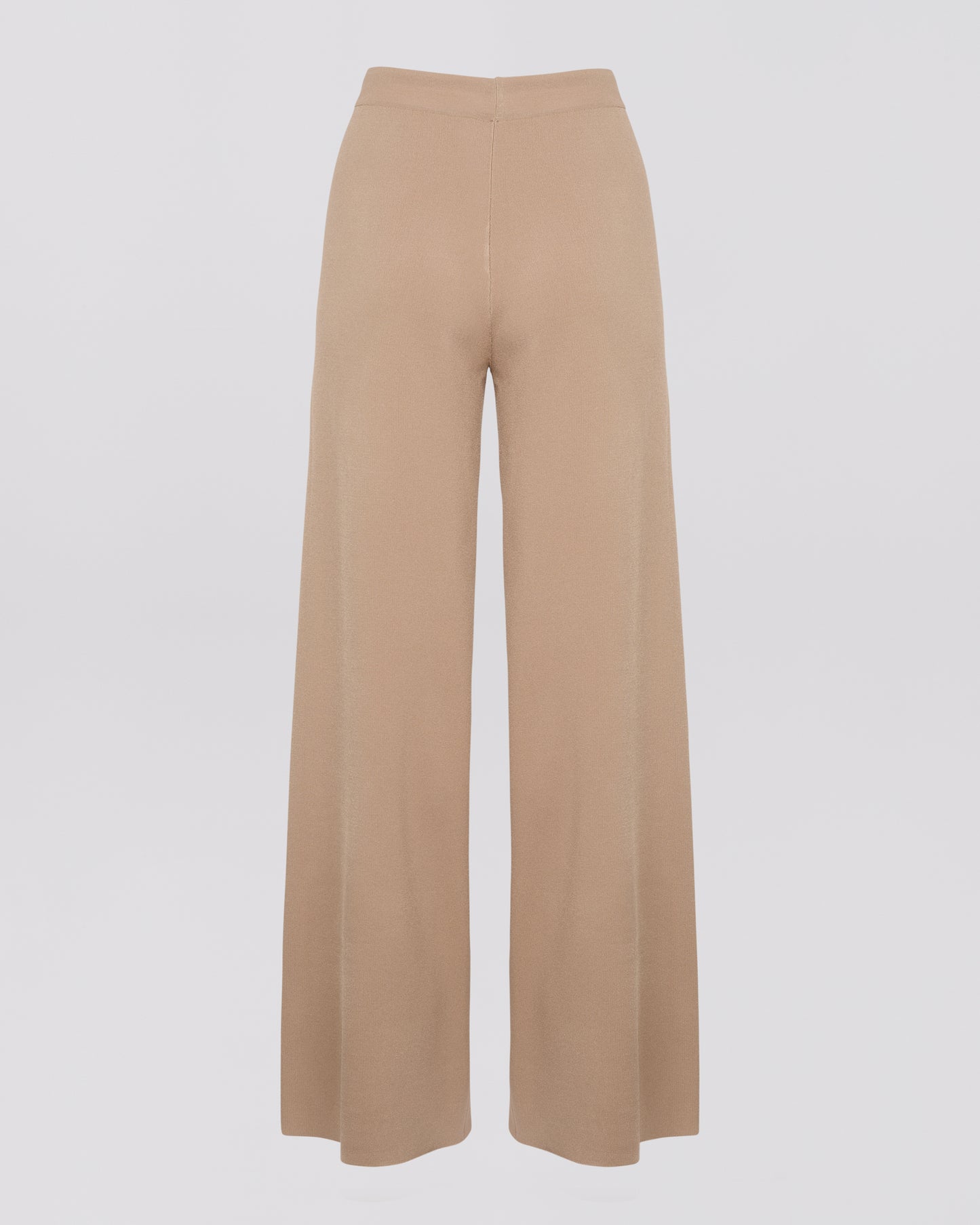 Knitted wide leg trousers
