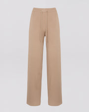 Knitted wide leg trousers