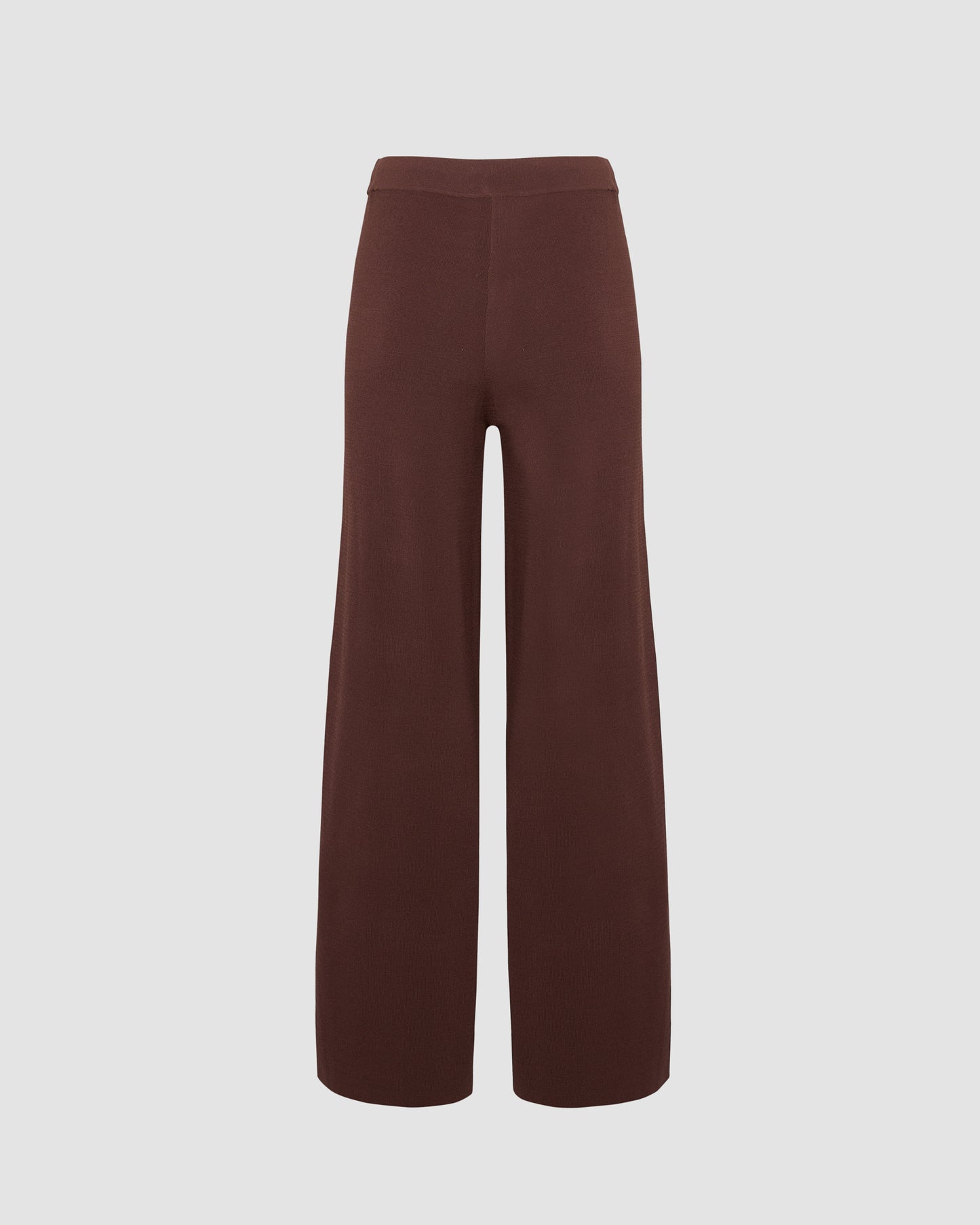 Knitted wide leg trousers