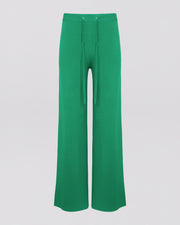 Knitted wide leg trousers