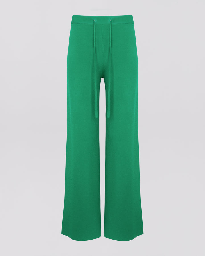 Knitted wide leg trousers