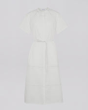 Cotton poplin dress with broderie anglaise