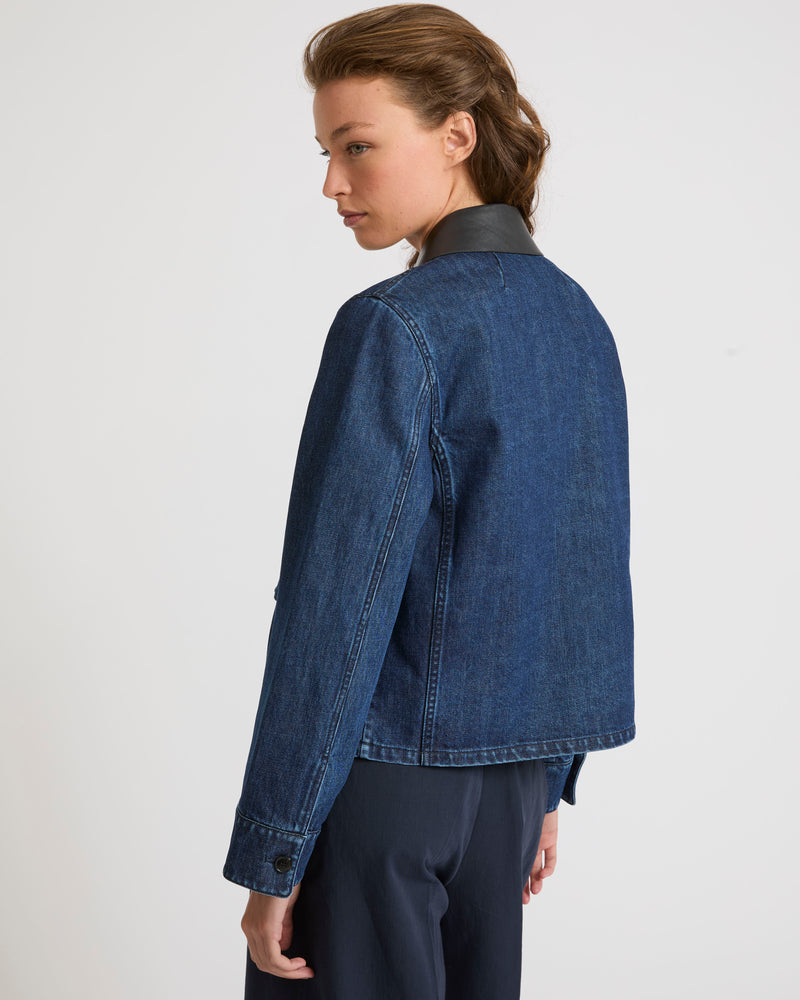 Short denim jacket