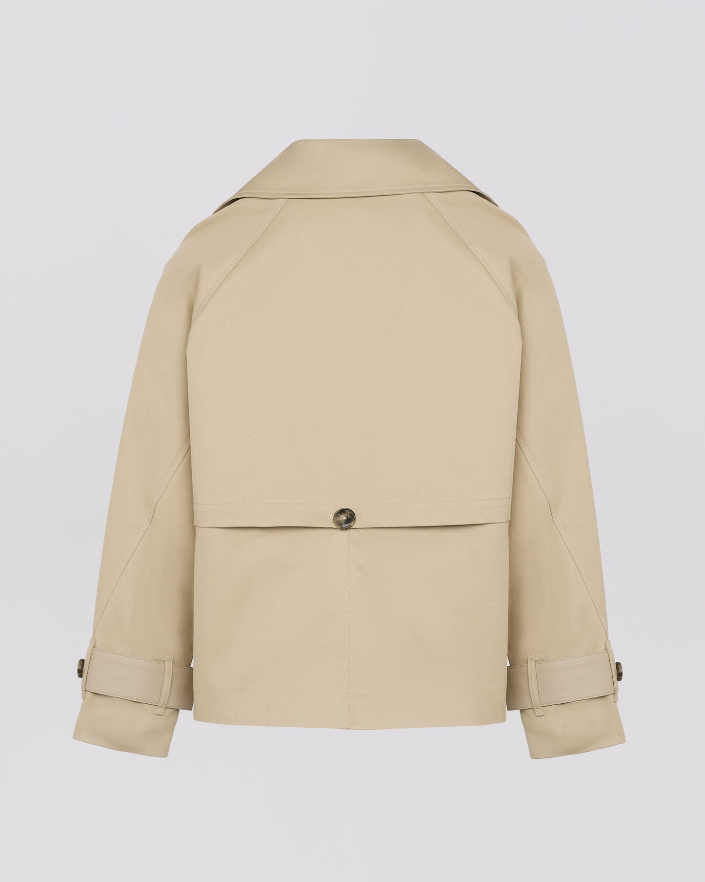 Cotton gabardine trench jacket