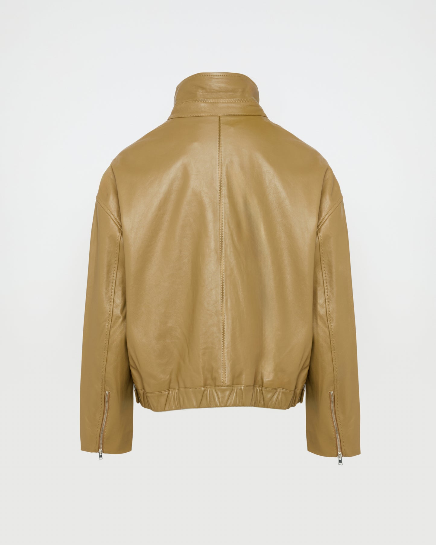 Lamb leather blouson