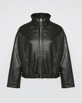 Lamb leather blouson