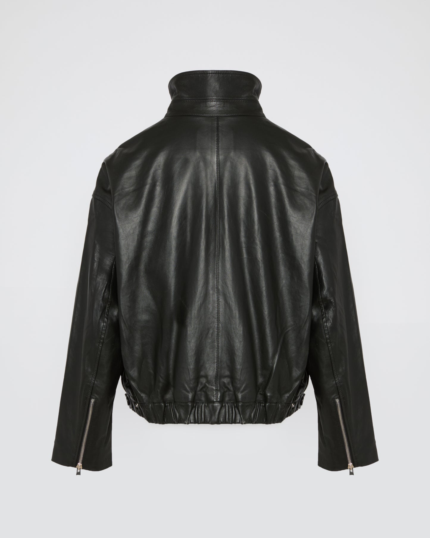 Lamb leather blouson