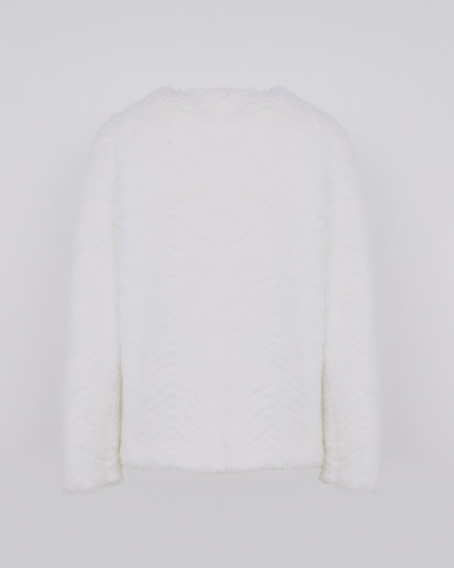 Merino knit and mink fur jacket