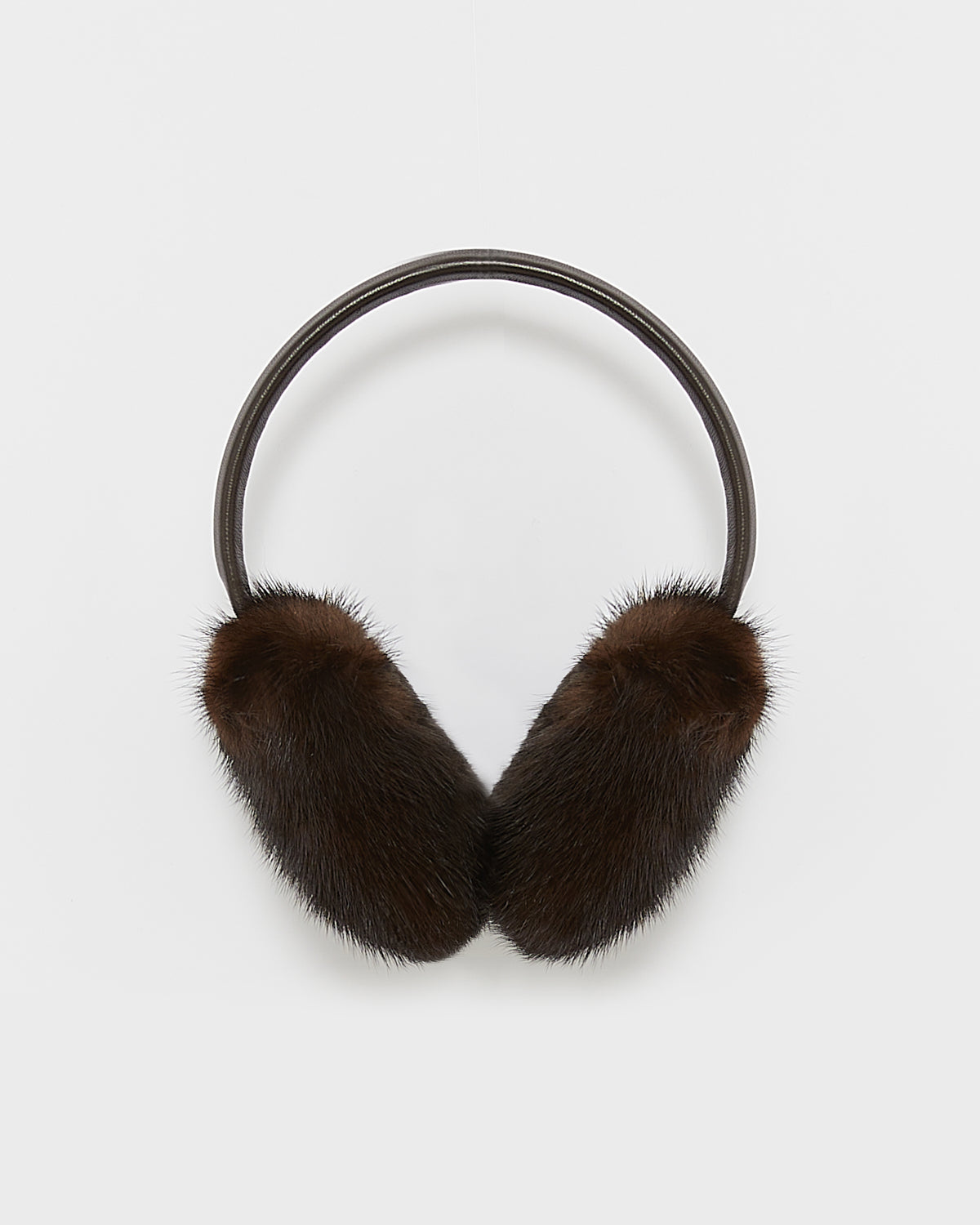 Mink fur earmuffs