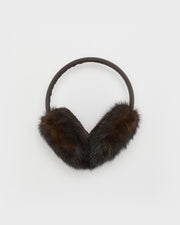 Mink fur earmuffs