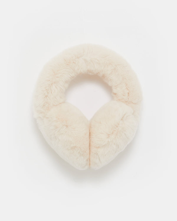 Rex fur earmuffs - white - Yves Salomon