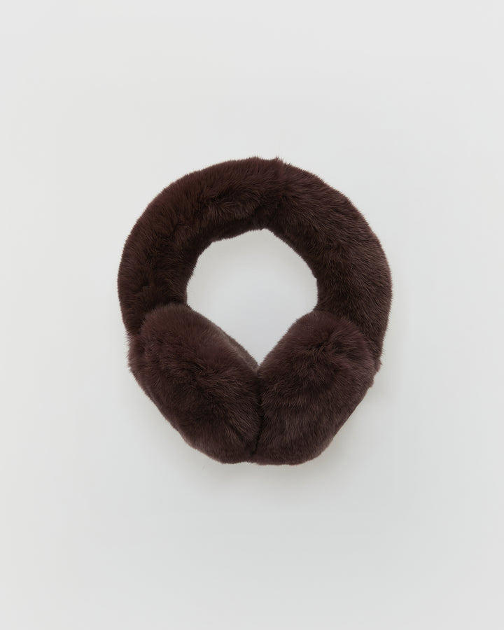 Rex rabbit fur earmuffs