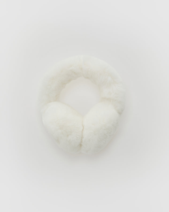Rex rabbit fur earmuffs