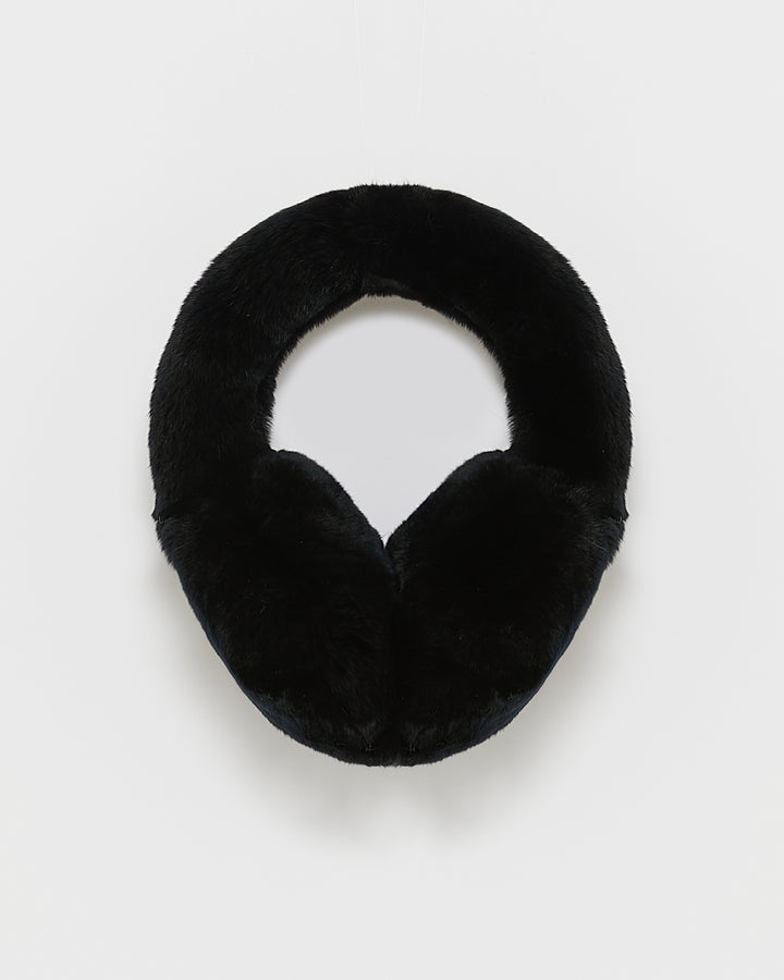Rex rabbit fur earmuffs