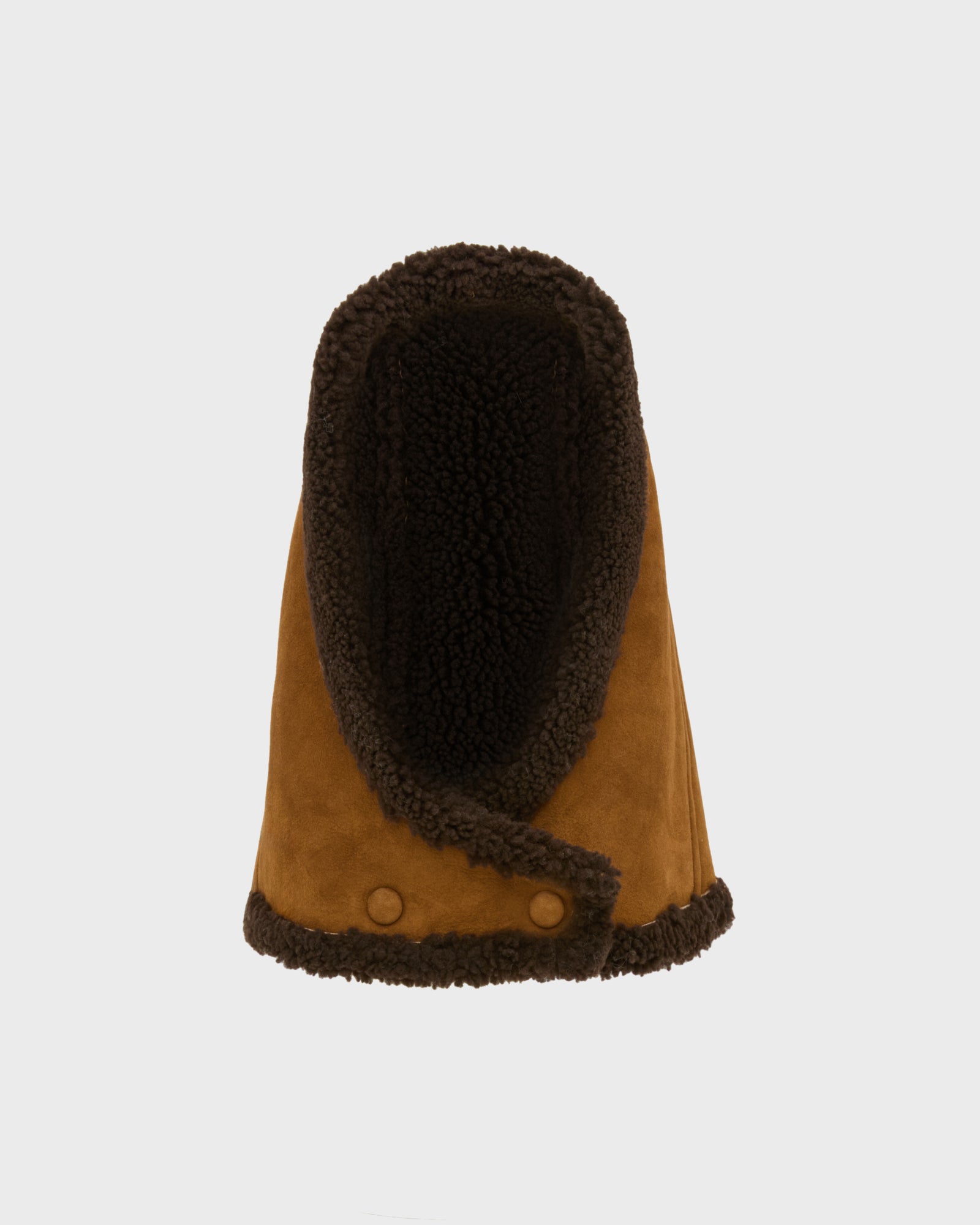 Curly Merino lambskin hood -Yves Salomon