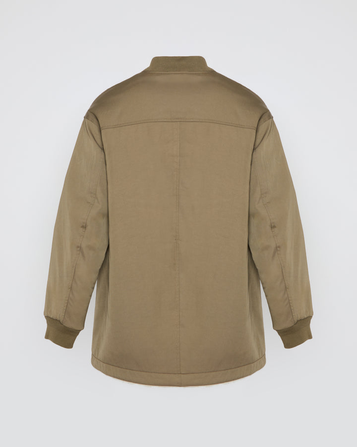 Balck Friday 2025 - Yves Salomon - Long reversible shearling teddy in polycotton drill