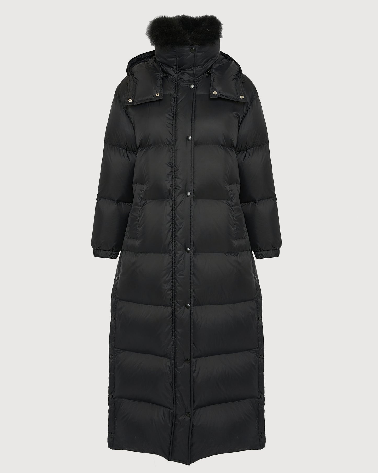 Extra-long down jacket with hood - Yves Salomon