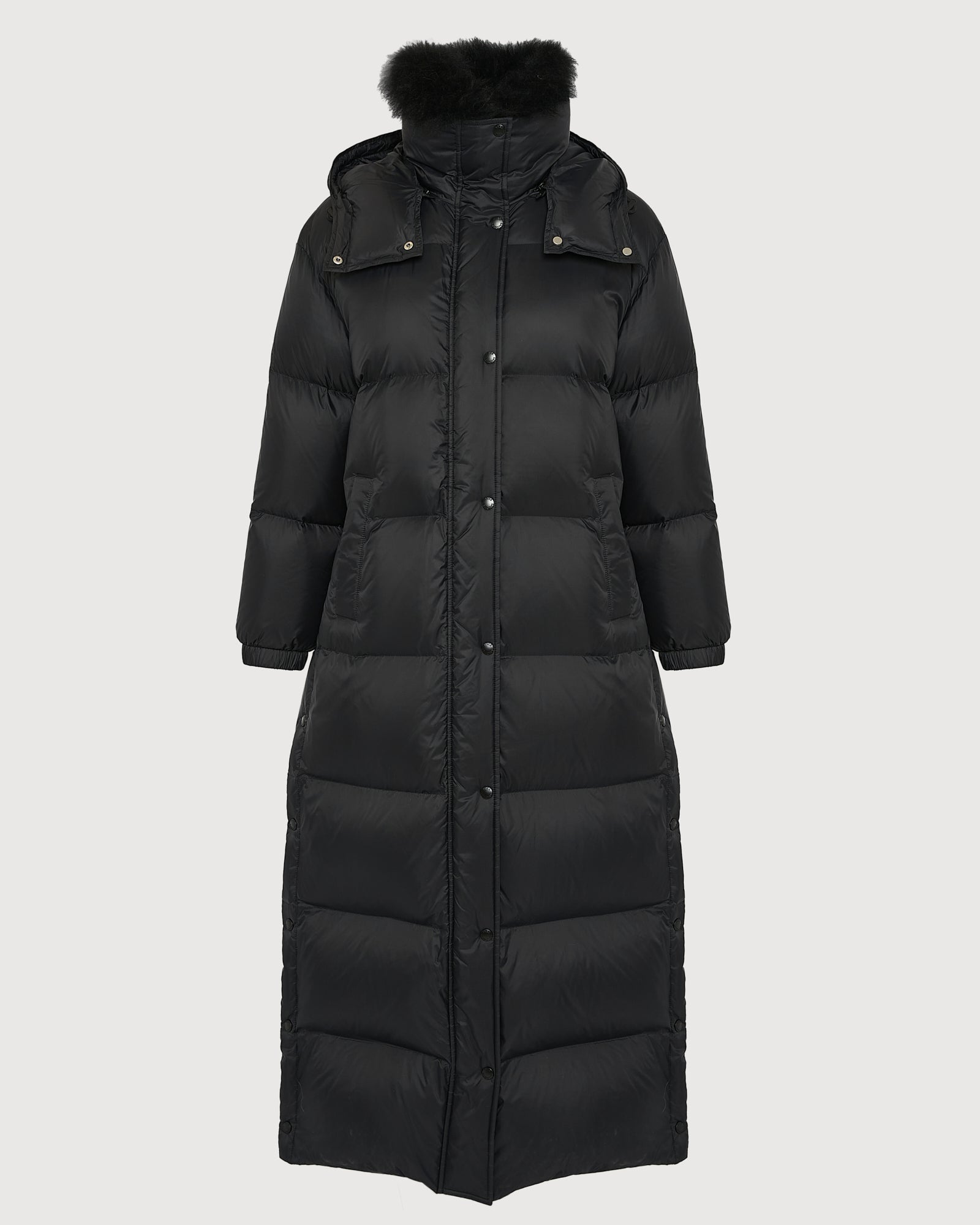 Extra-long down jacket with hood - Yves Salomon