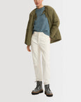 Short down jacket with drawstring neck