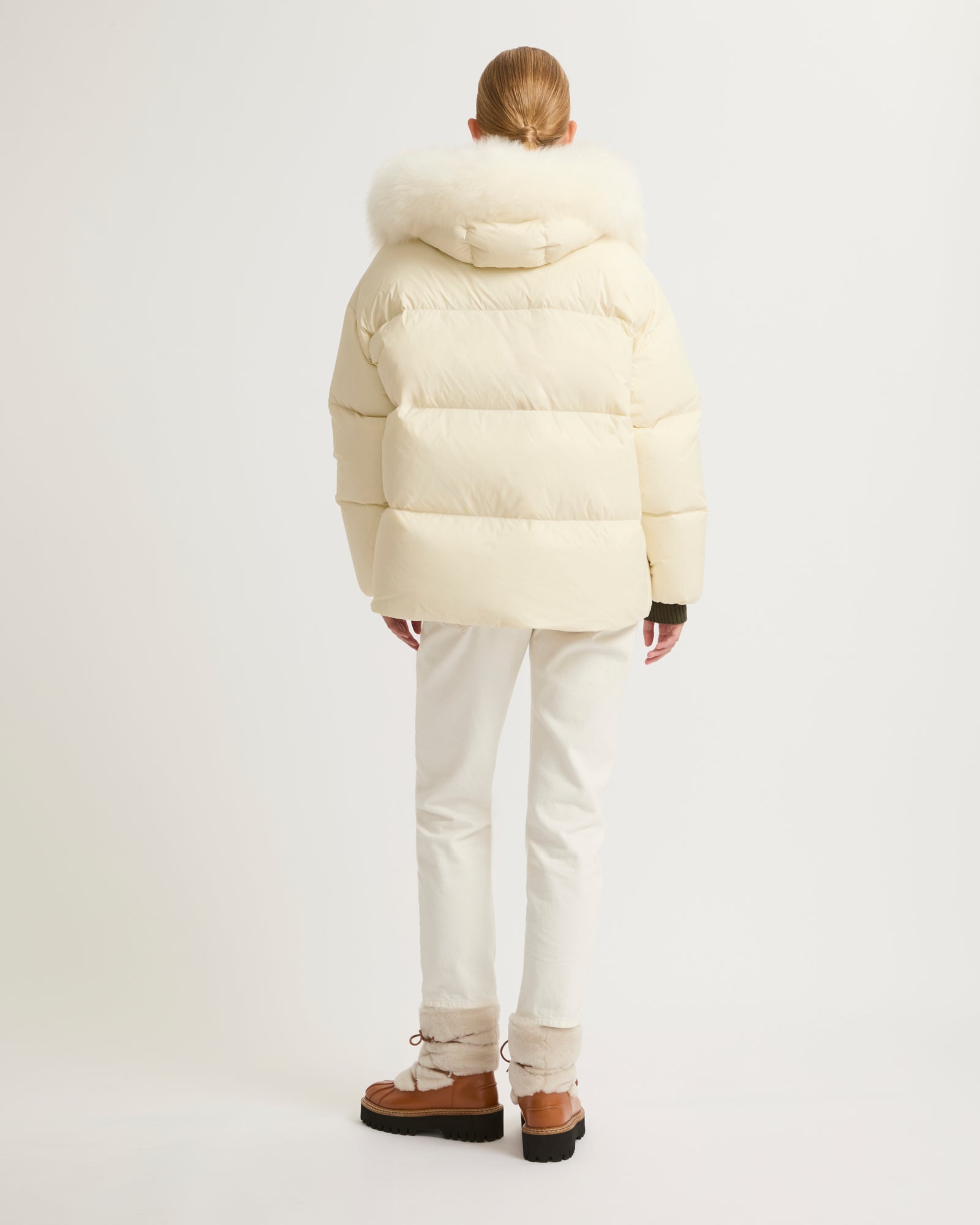 ムートン・ファーコート BLANCHA REVERSIBLE JACKET IN FUR AND NYLON Authentic Blancha Coats & Jackets with Better Price | BALTINI