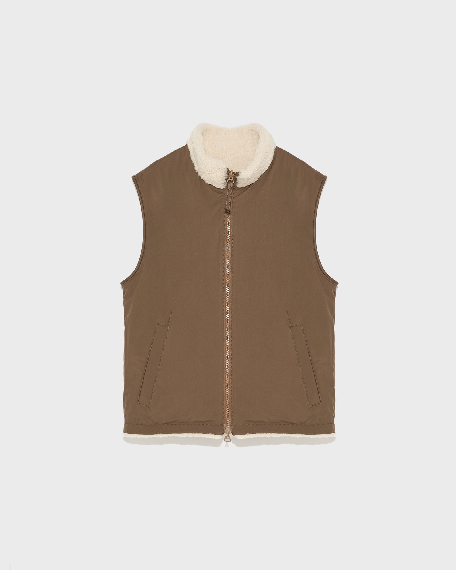 Winter sale & boxing day Yves Salomon -Reversible shearling fleece gilet