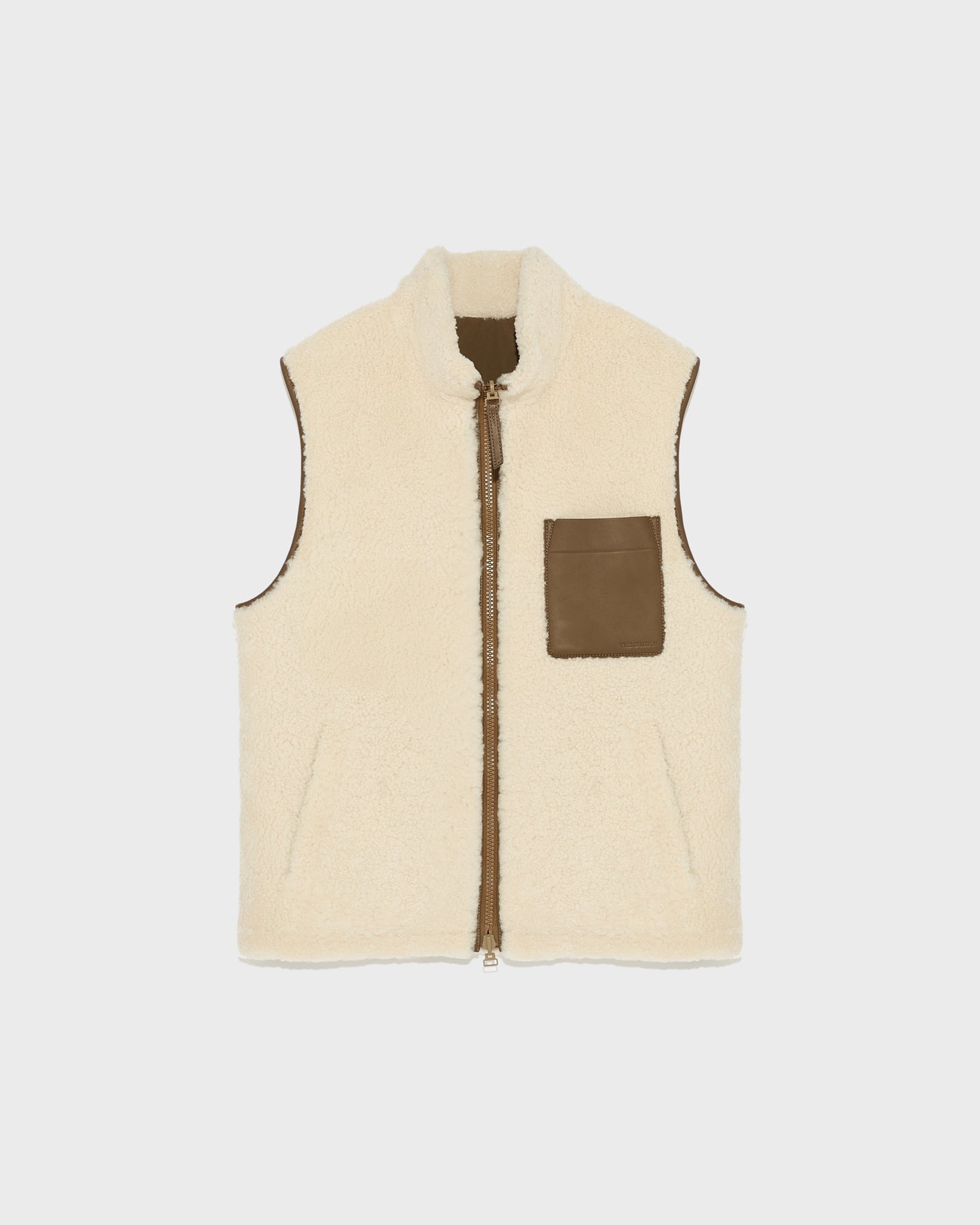 Winter sale & boxing day Yves Salomon -Reversible shearling fleece gilet
